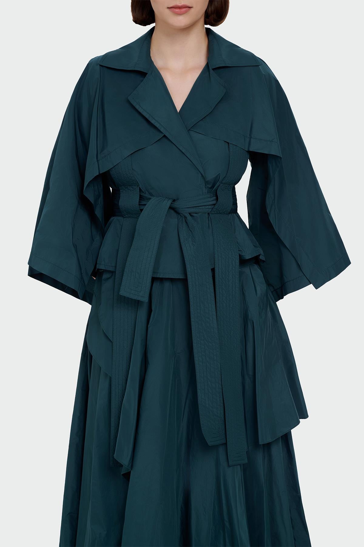 Asimetrik Volan Detaylı Etek