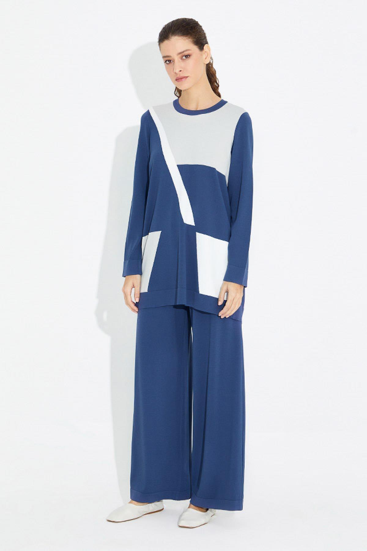 Bol Paça Triko Pantolon - Eser Giyim