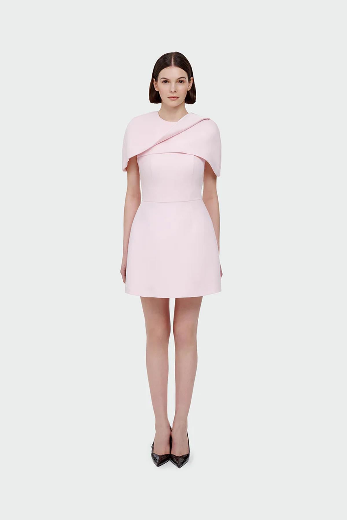 Mini Evening Dress with Bolero Detail