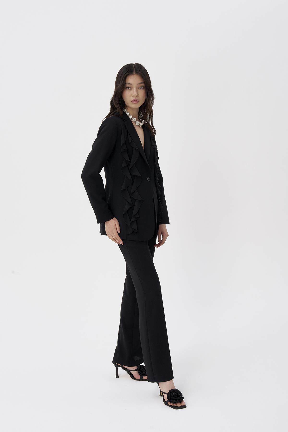 Boru Paça Krep Pantolon - Eser Giyim