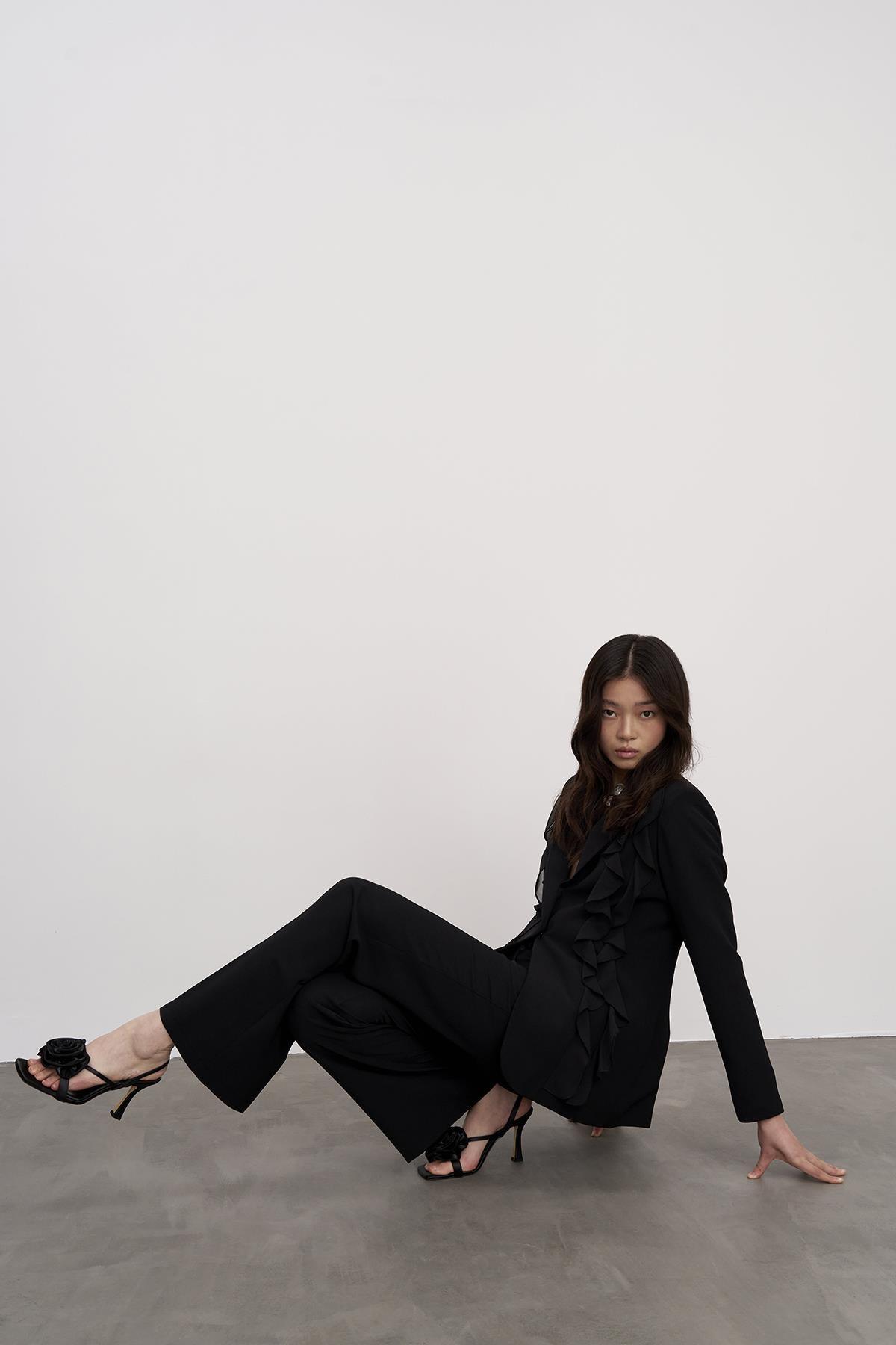 Boru Paça Krep Pantolon - Eser Giyim