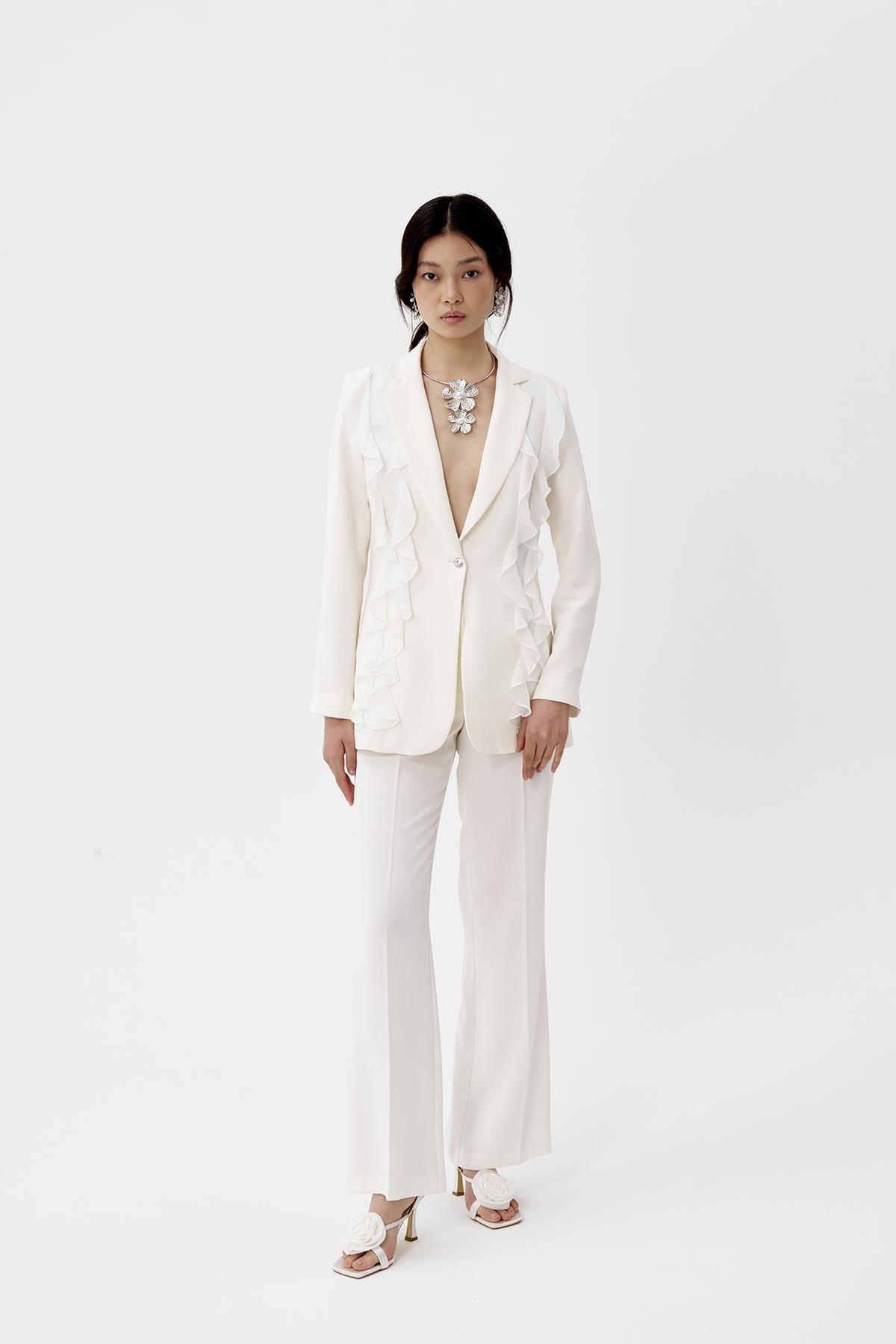 Boru Paça Krep Pantolon - Eser Giyim