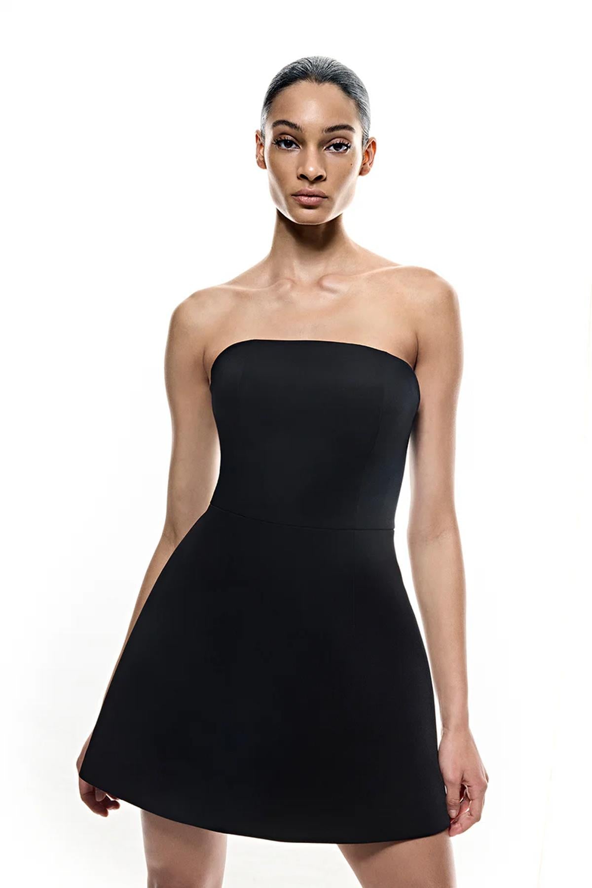 Bolero Detaylı Mini Abiye Elbise