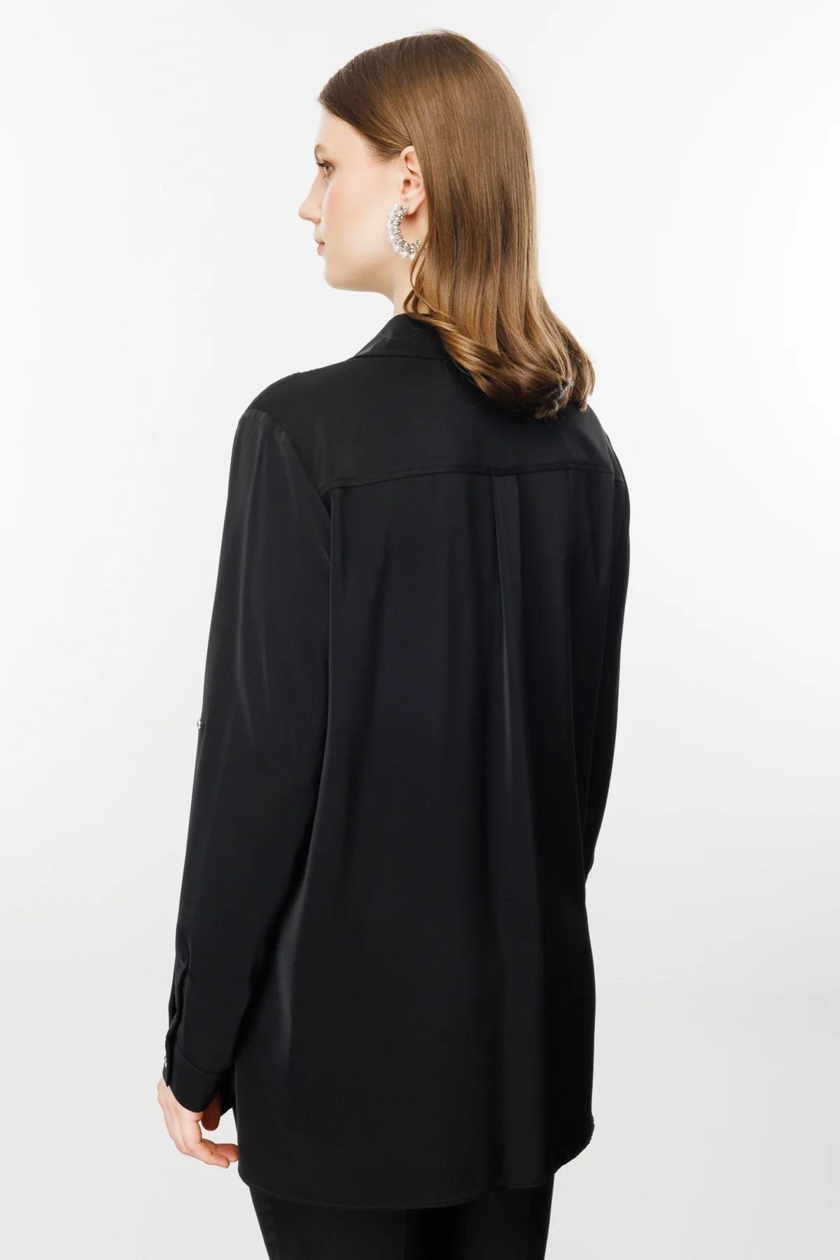 Çift Cepli Büyük Beden Gömlek - Eser Giyim