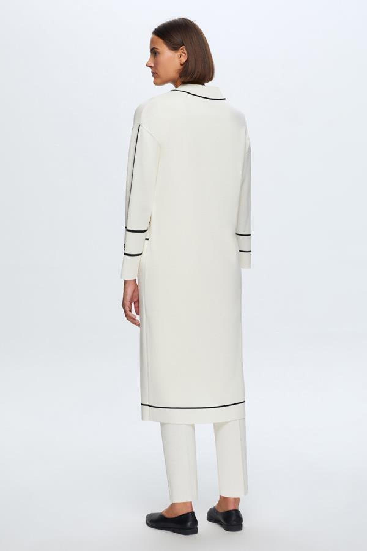 Çizgi Şeritli Triko Hırka - Eser Giyim