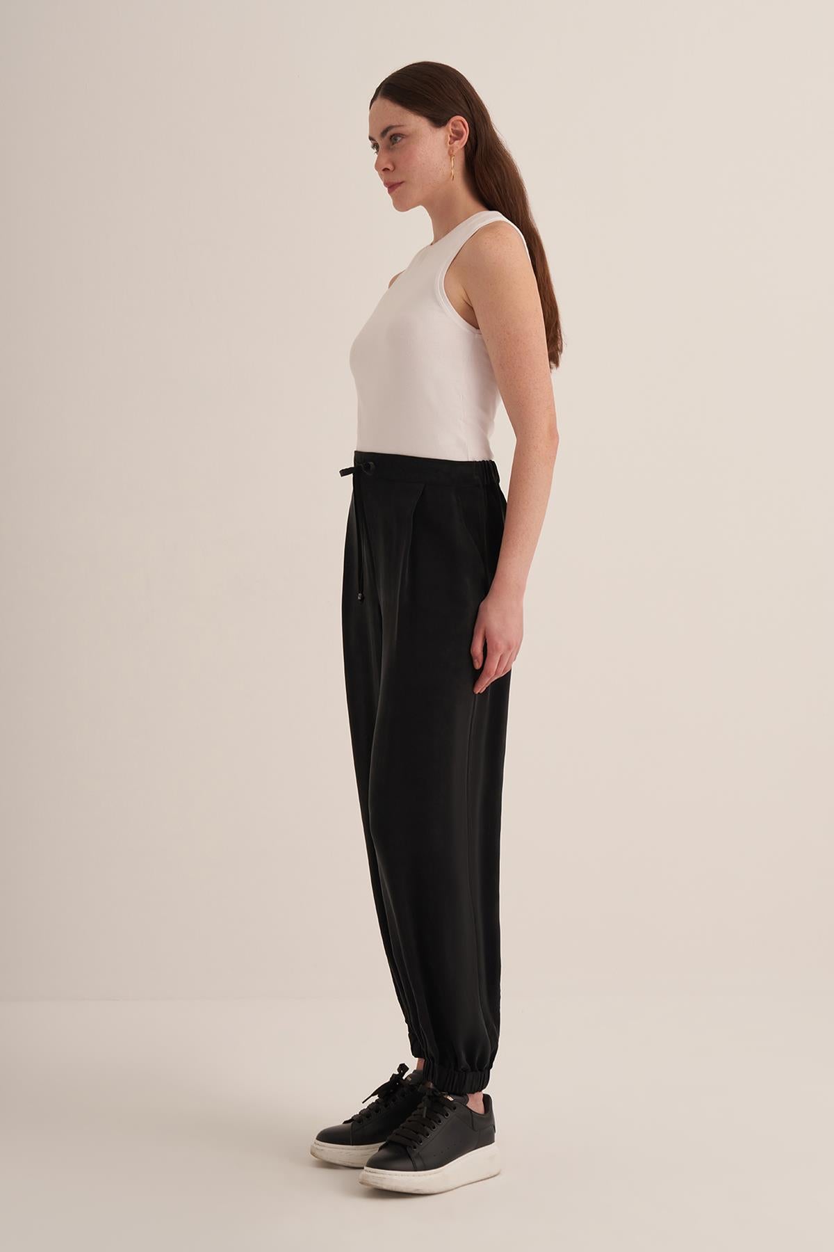 بنطلون كوبرو بخصر مربوط