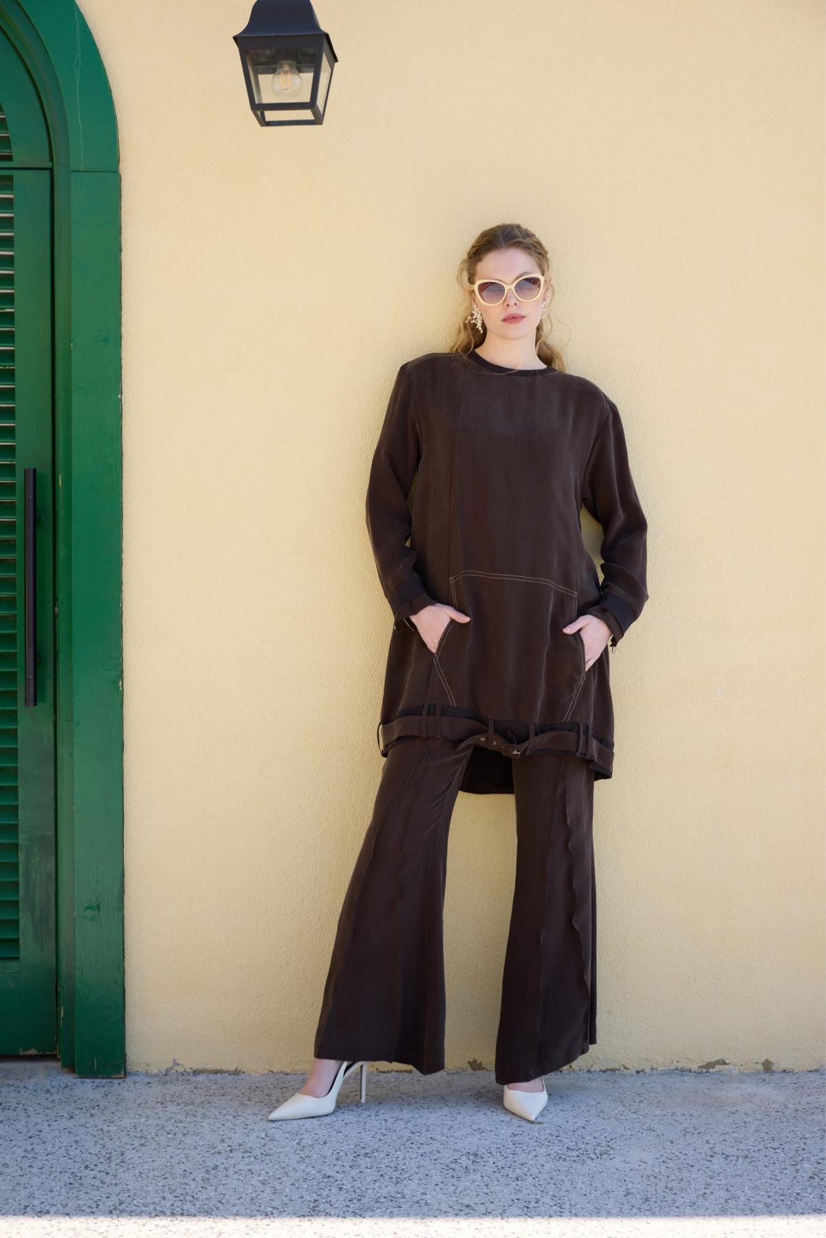 Cupra Beli Lastikli Pantolon - Eser Giyim