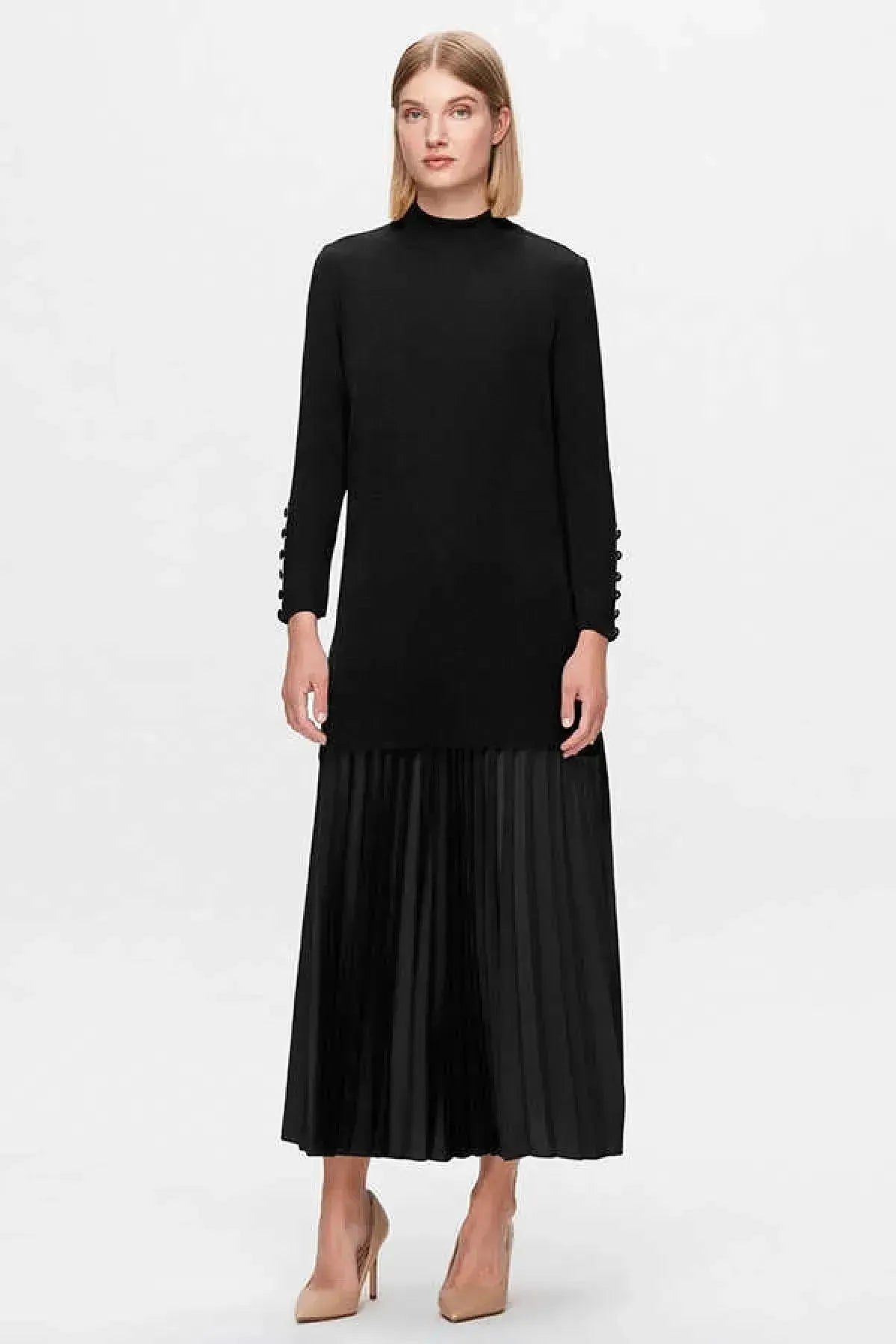 Long Sleeve Basic Knit Tunic