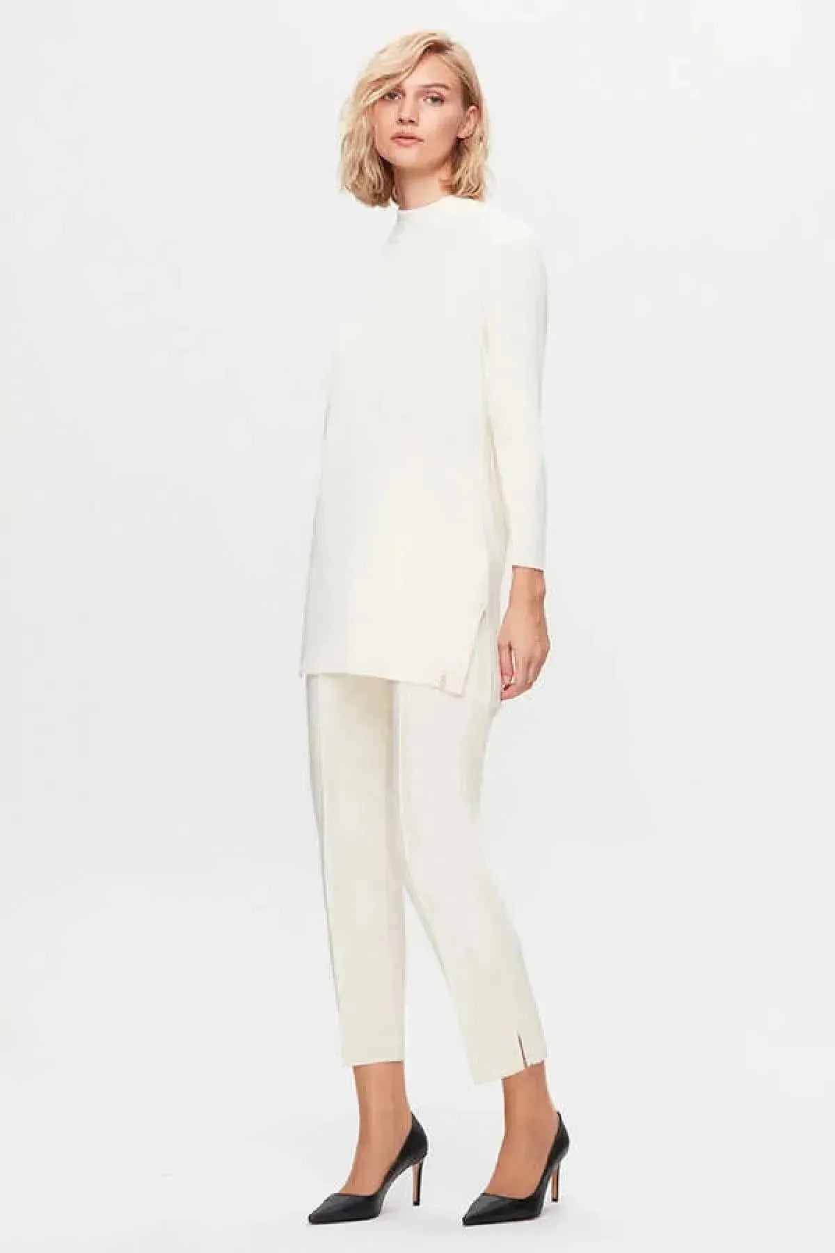 Long Sleeve Basic Knit Tunic