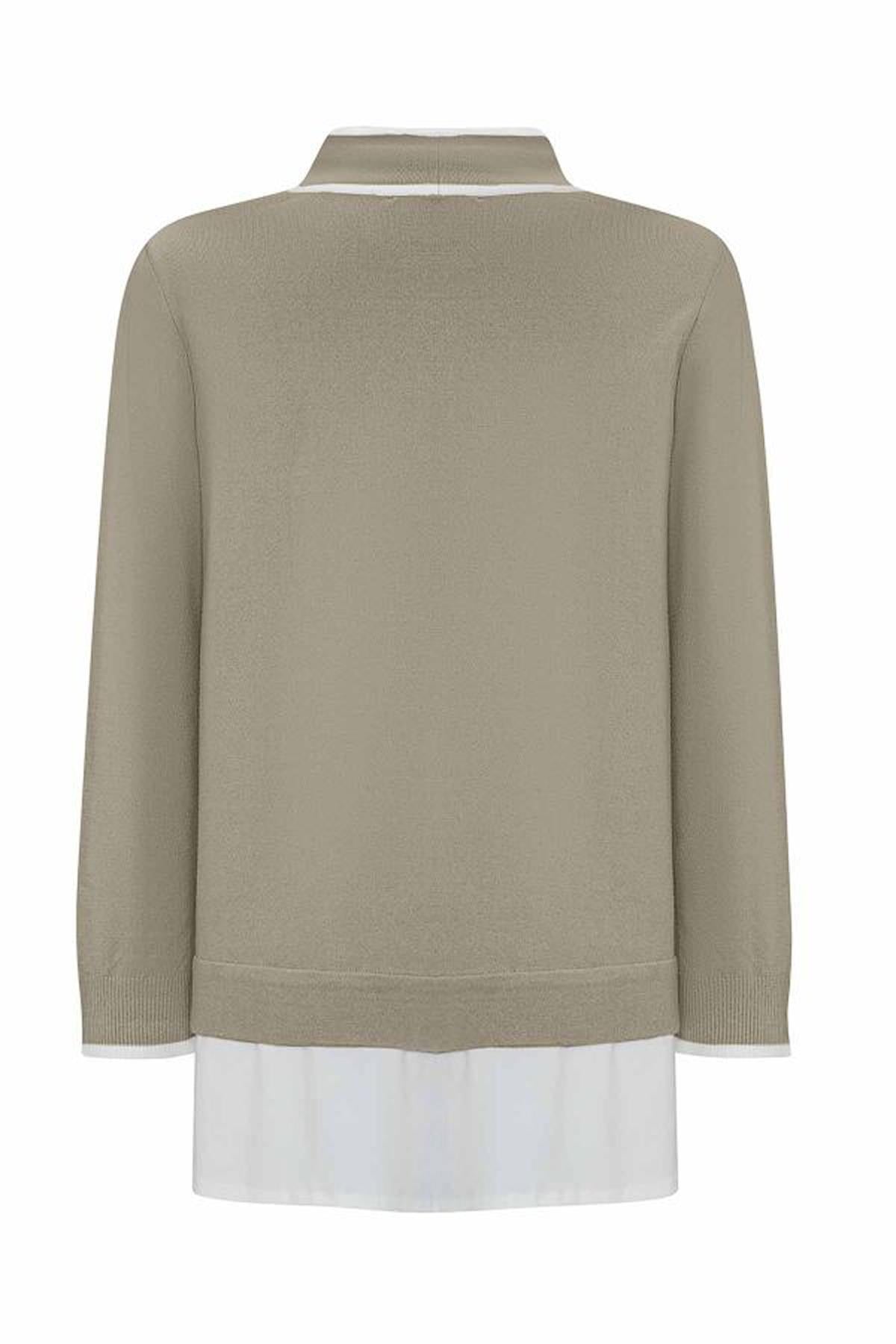 Yakası Büzgülü Cepli Triko Tunik