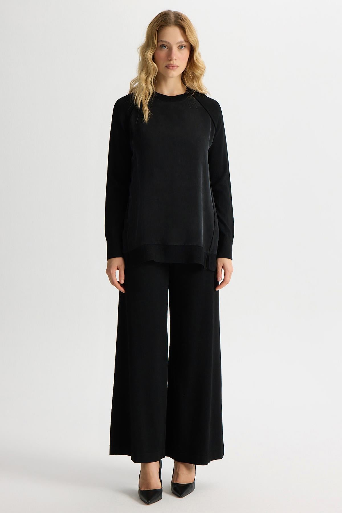 تونيك من الكوبرو المحبوك بأكمام