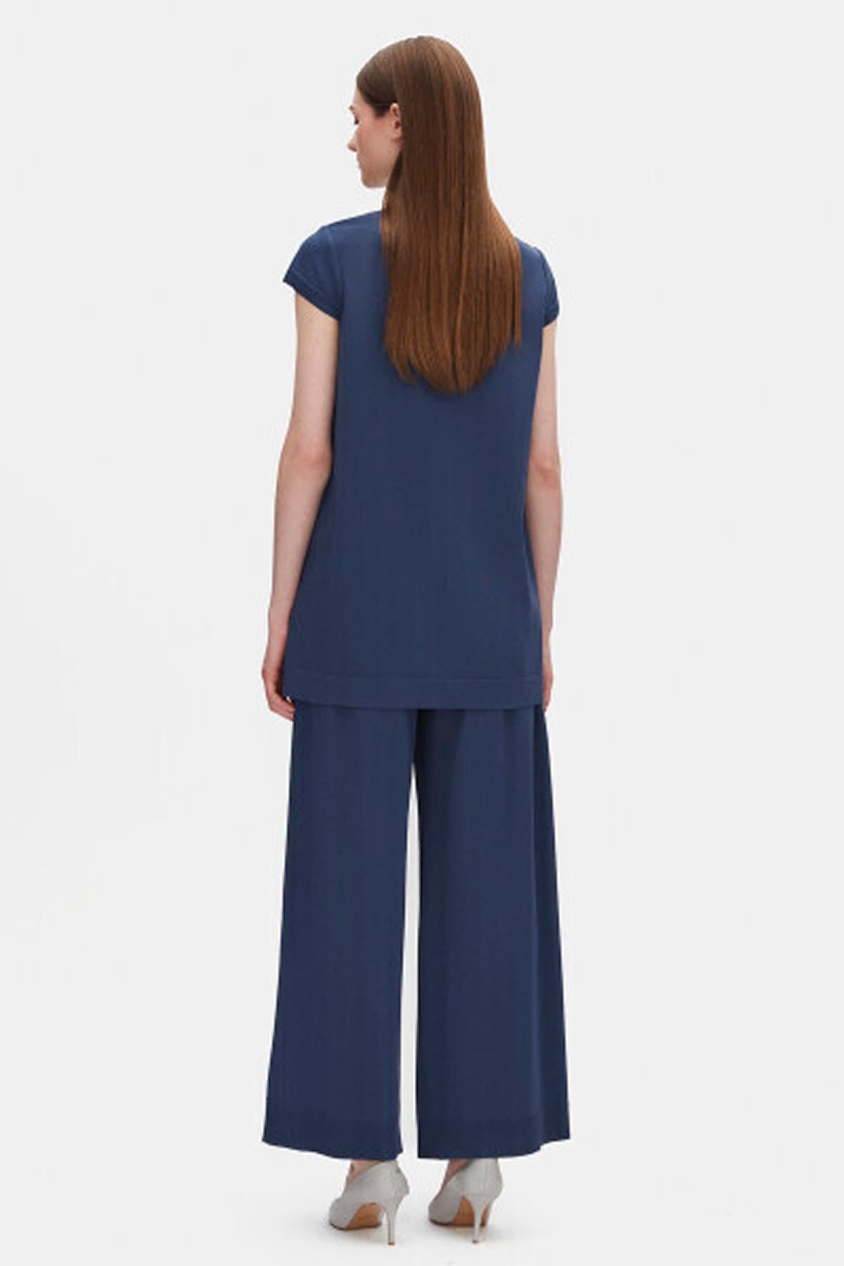 Wide Leg Knitwear Trousers