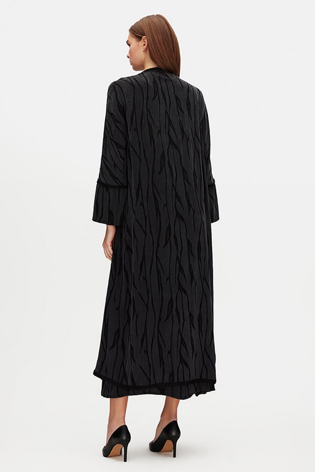 Long Sleeve Jacquard Cupro Jacket