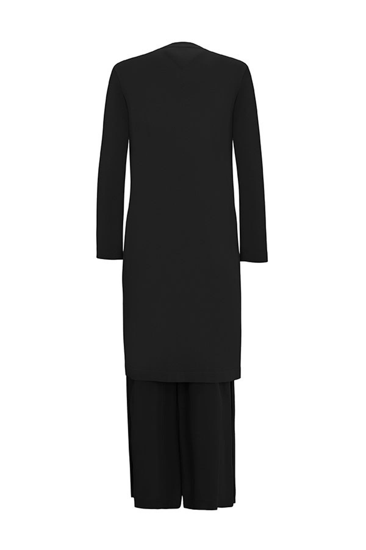 Cupro Detailed Top Button Knitted Cardigan