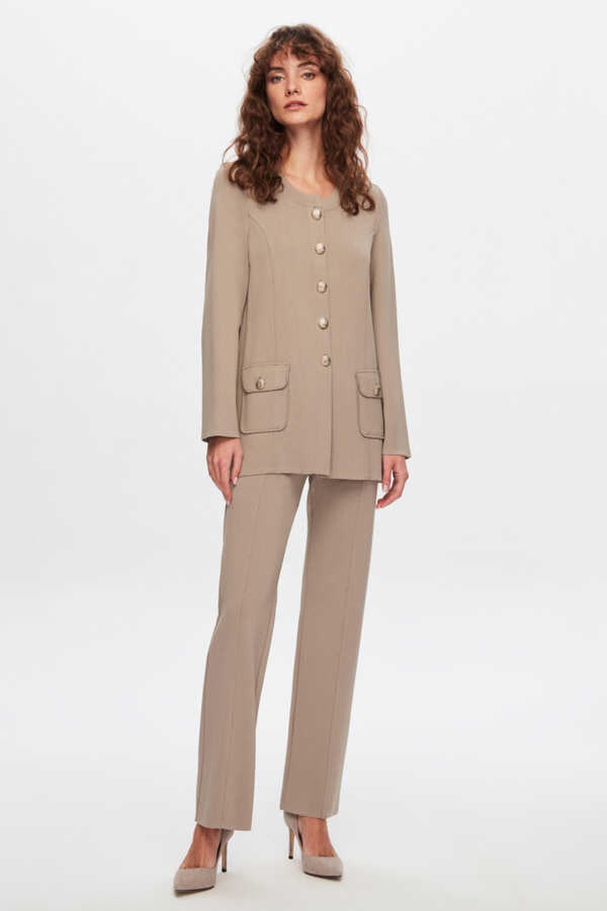 Düğme Detaylı Renk Elegant Hırka - Eser Giyim