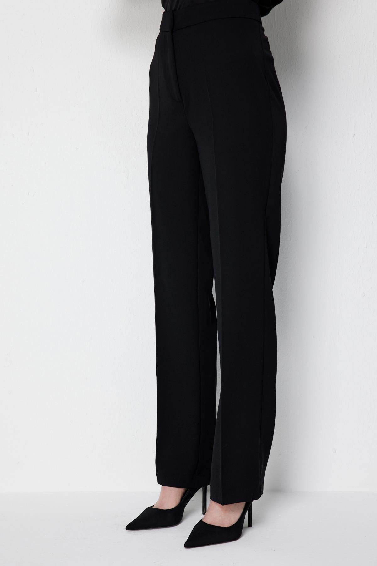 Yüksek Bel Boru Paça Pantolon