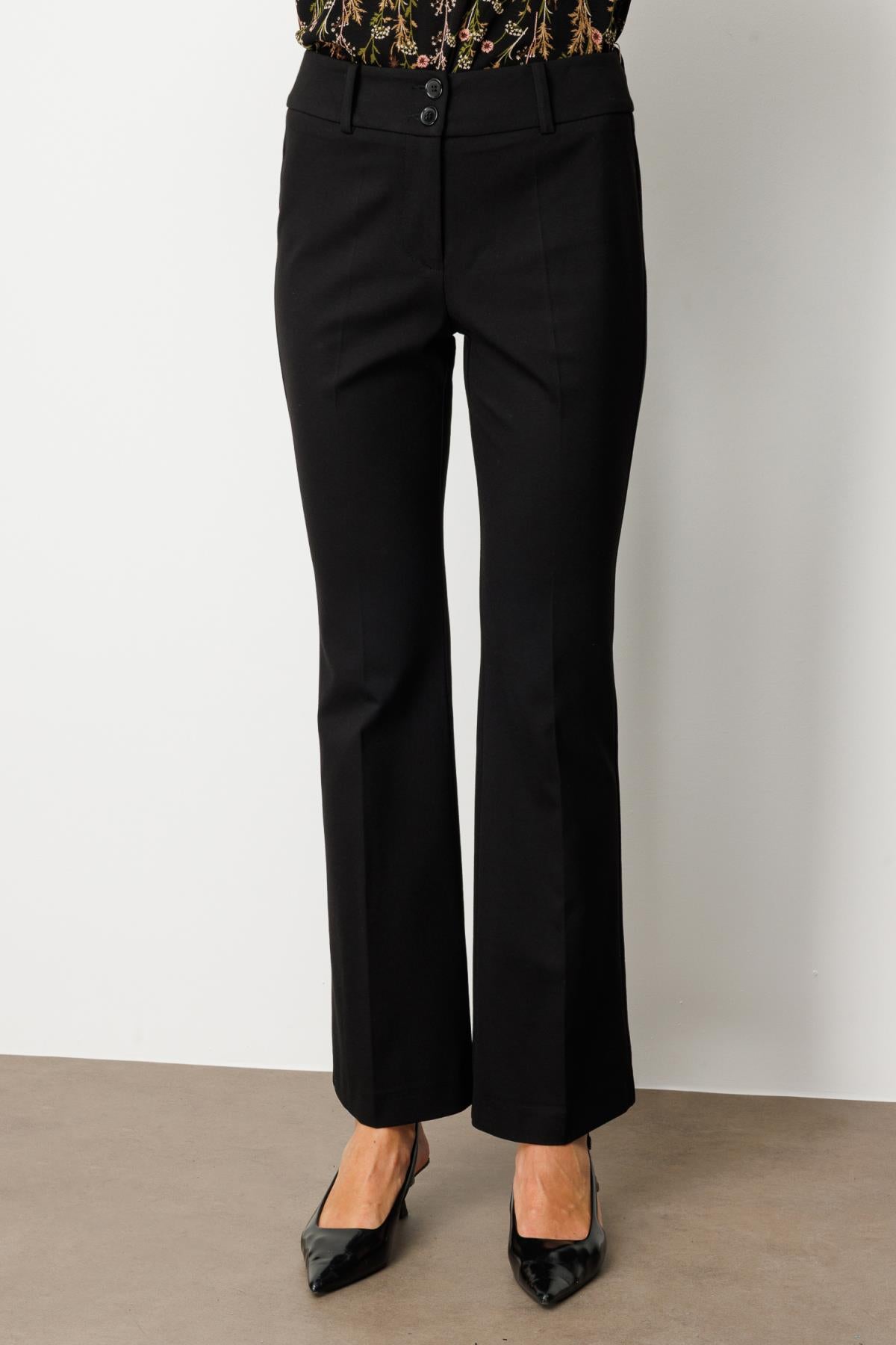 Bell-bottomed Pocketless Trousers