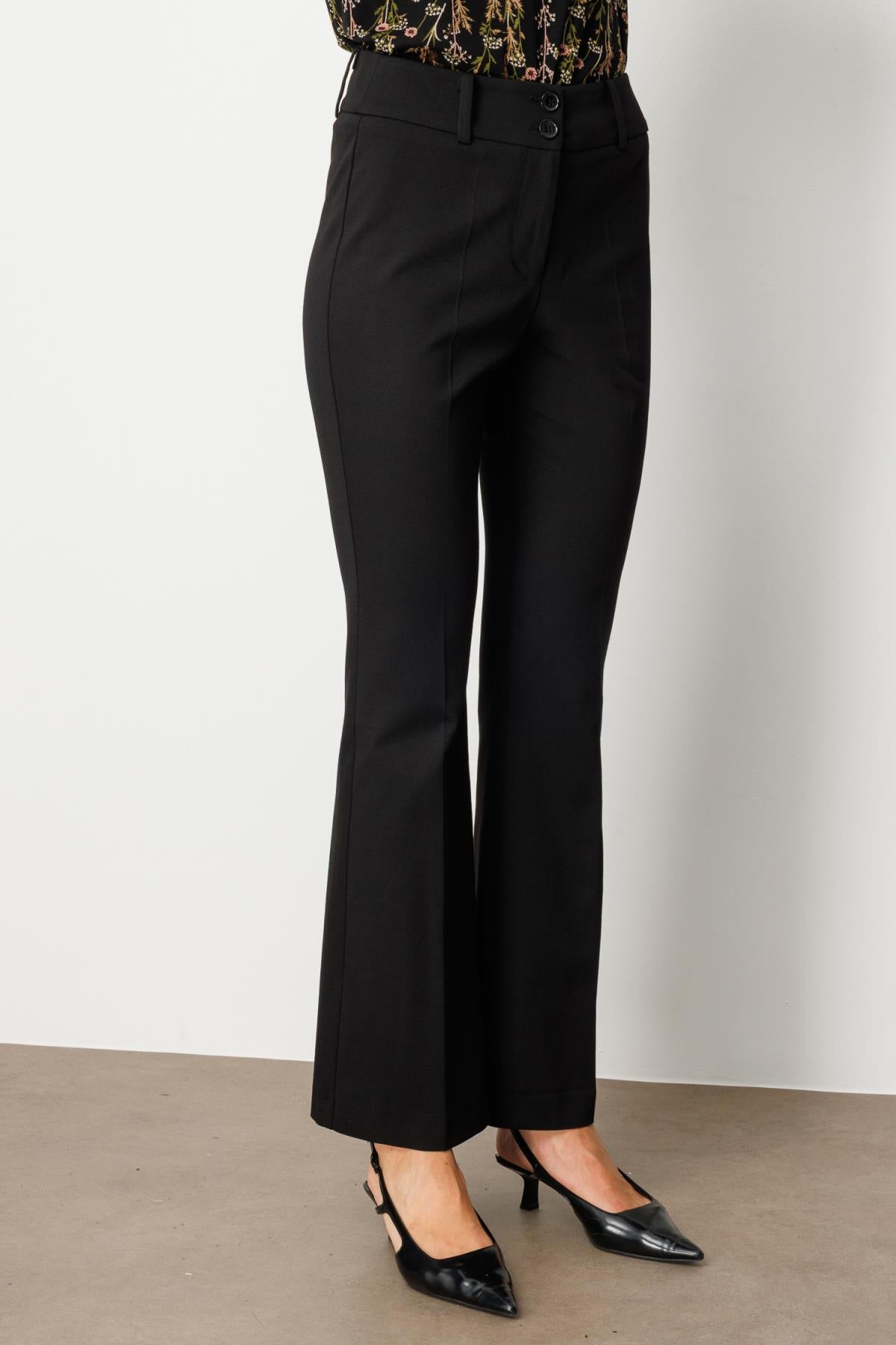 Bell-bottomed Pocketless Trousers