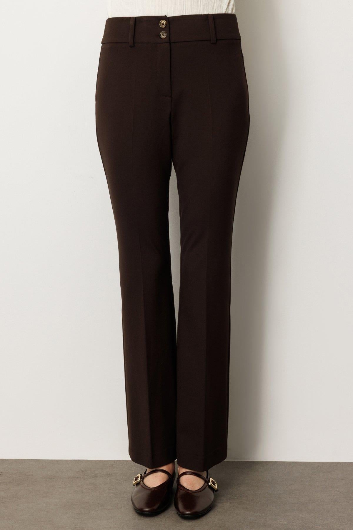 Bell-bottomed Pocketless Trousers