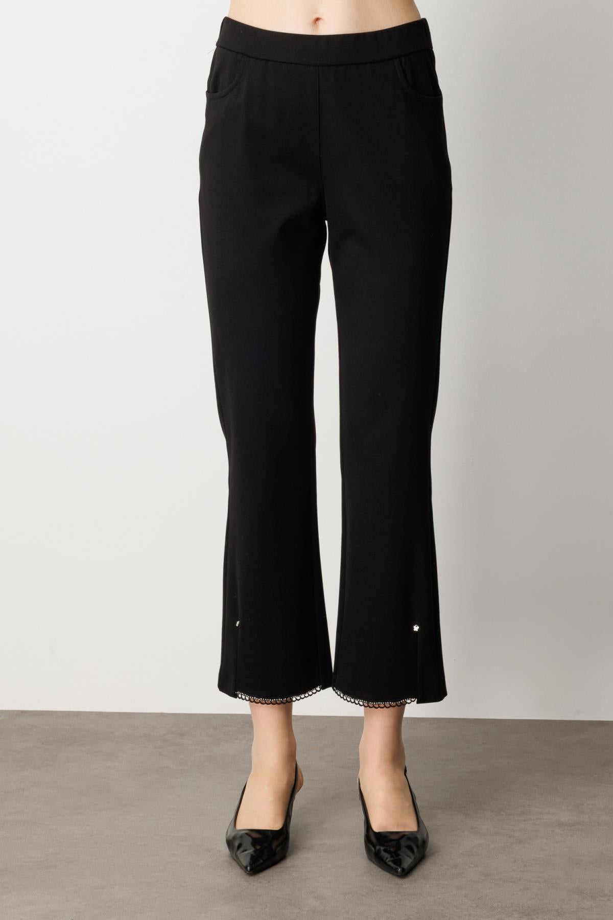 Trousers with Stone Detail on the Legs