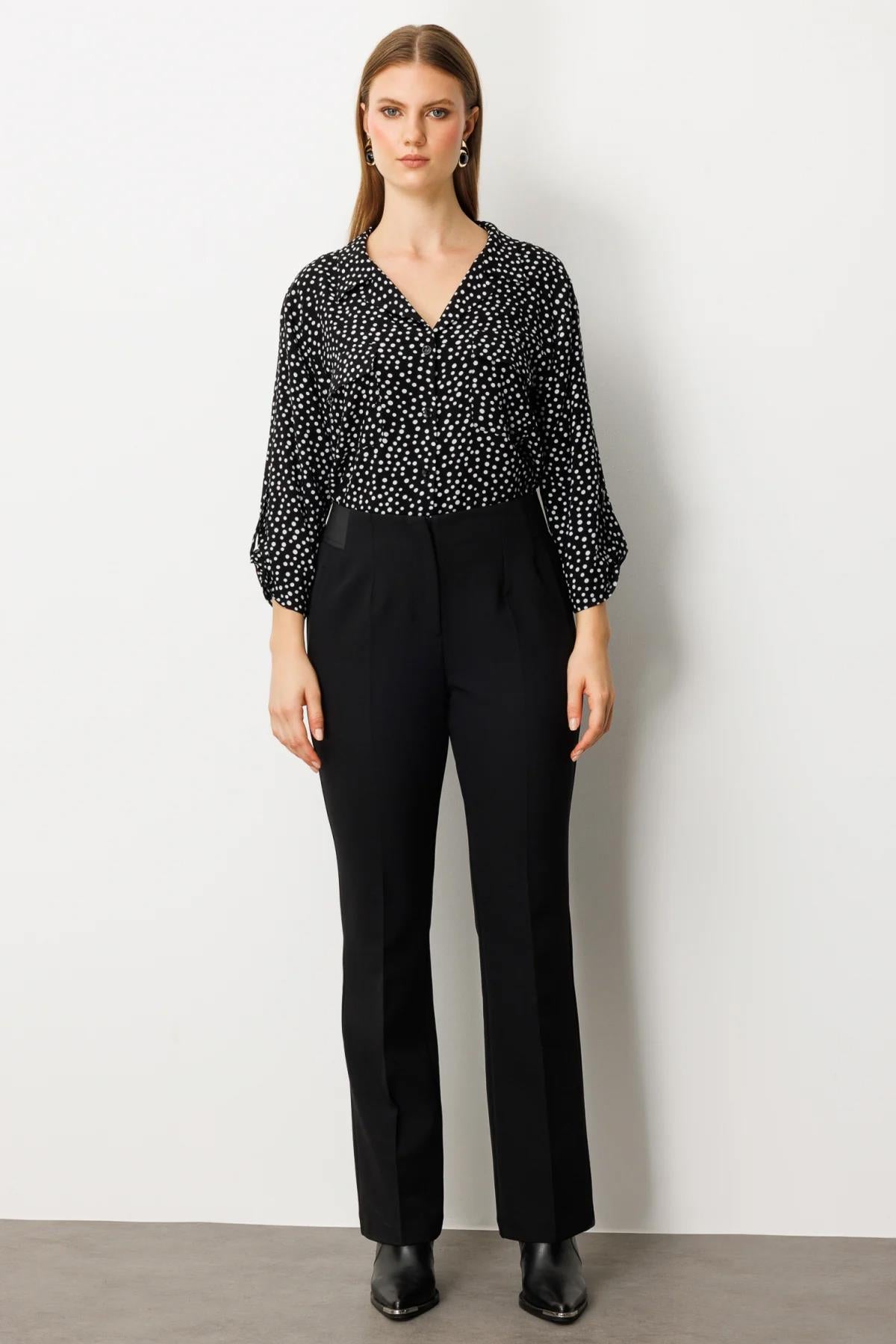 Beli Kalın Lastikli Büyük Beden Pantolon