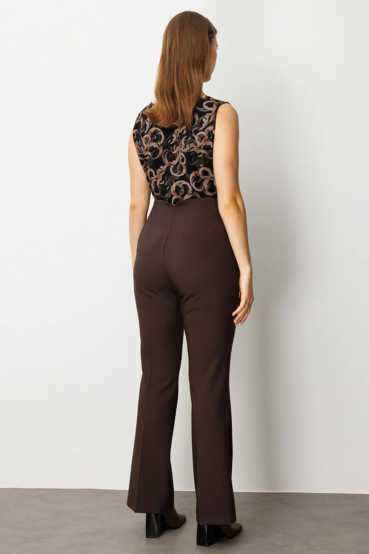 Beli Kalın Lastikli Büyük Beden Pantolon