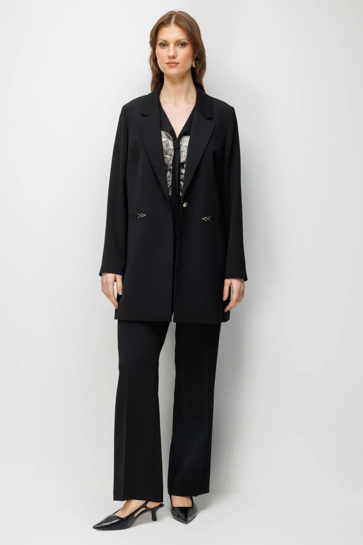 Yüksek Bel Bol Paça Büyük Beden Pantolon