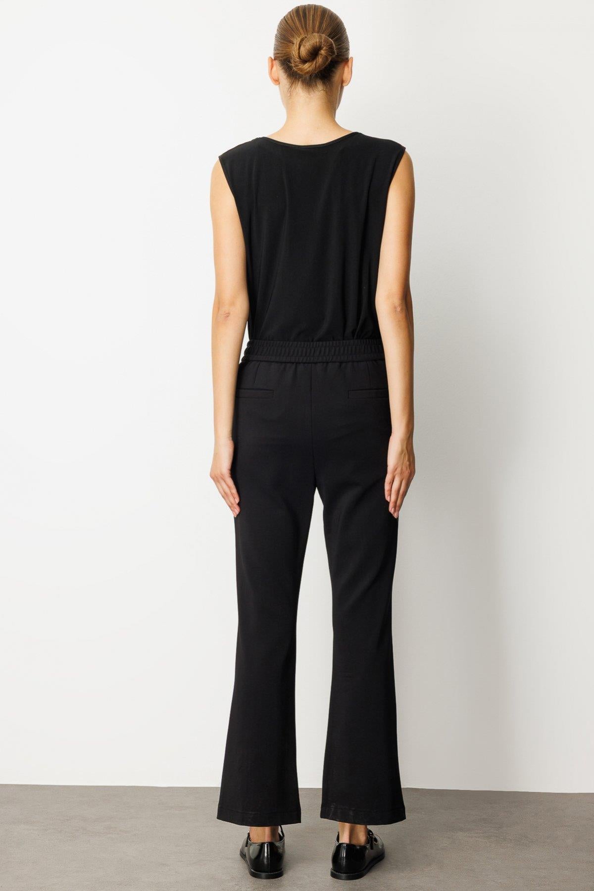 Trousers with Stone Detail and Metal Accessories on the Legs