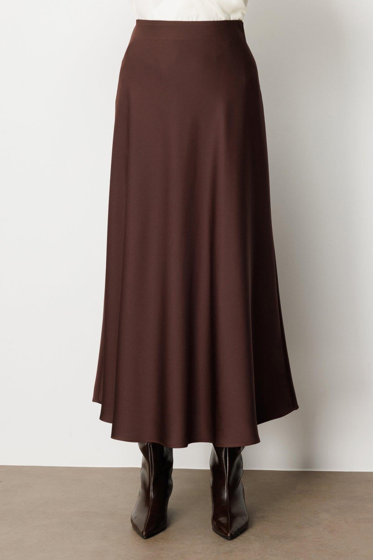 High Waist Maxi Satin Skirt