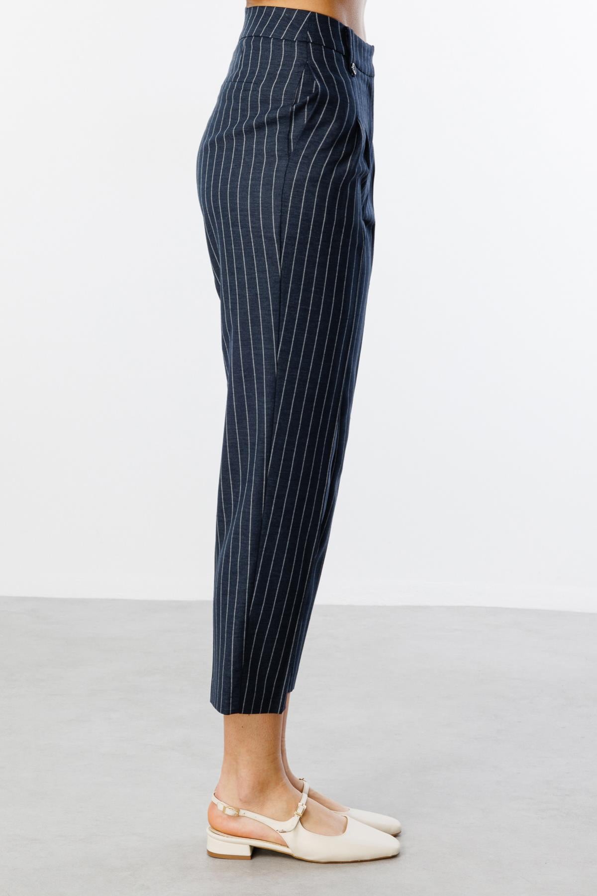 Striped Detailed Trousers