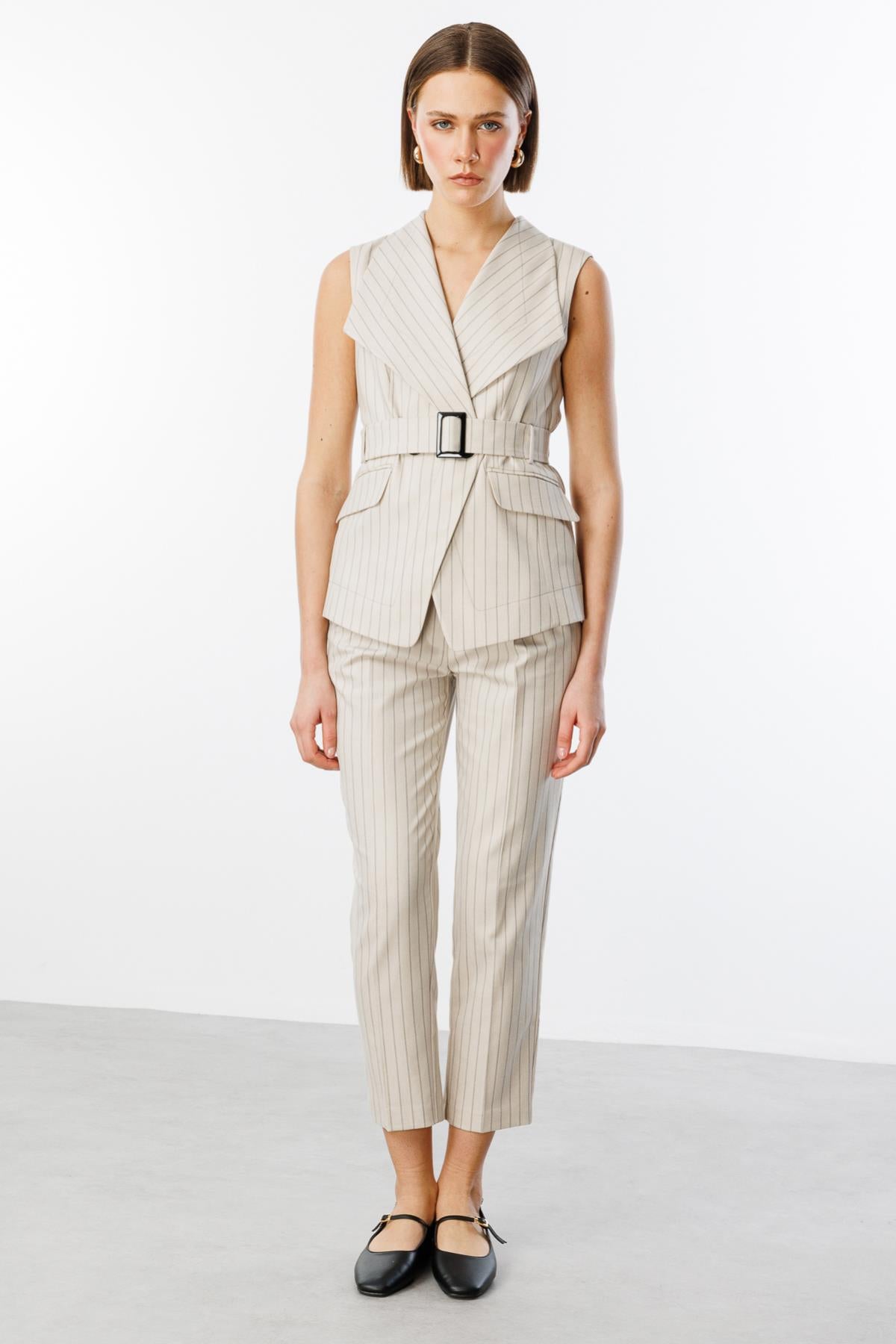 Striped Detailed Trousers