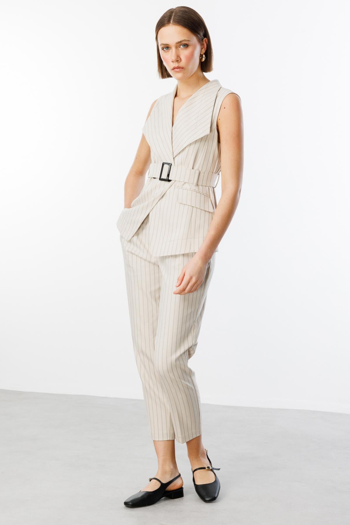 Striped Detailed Trousers