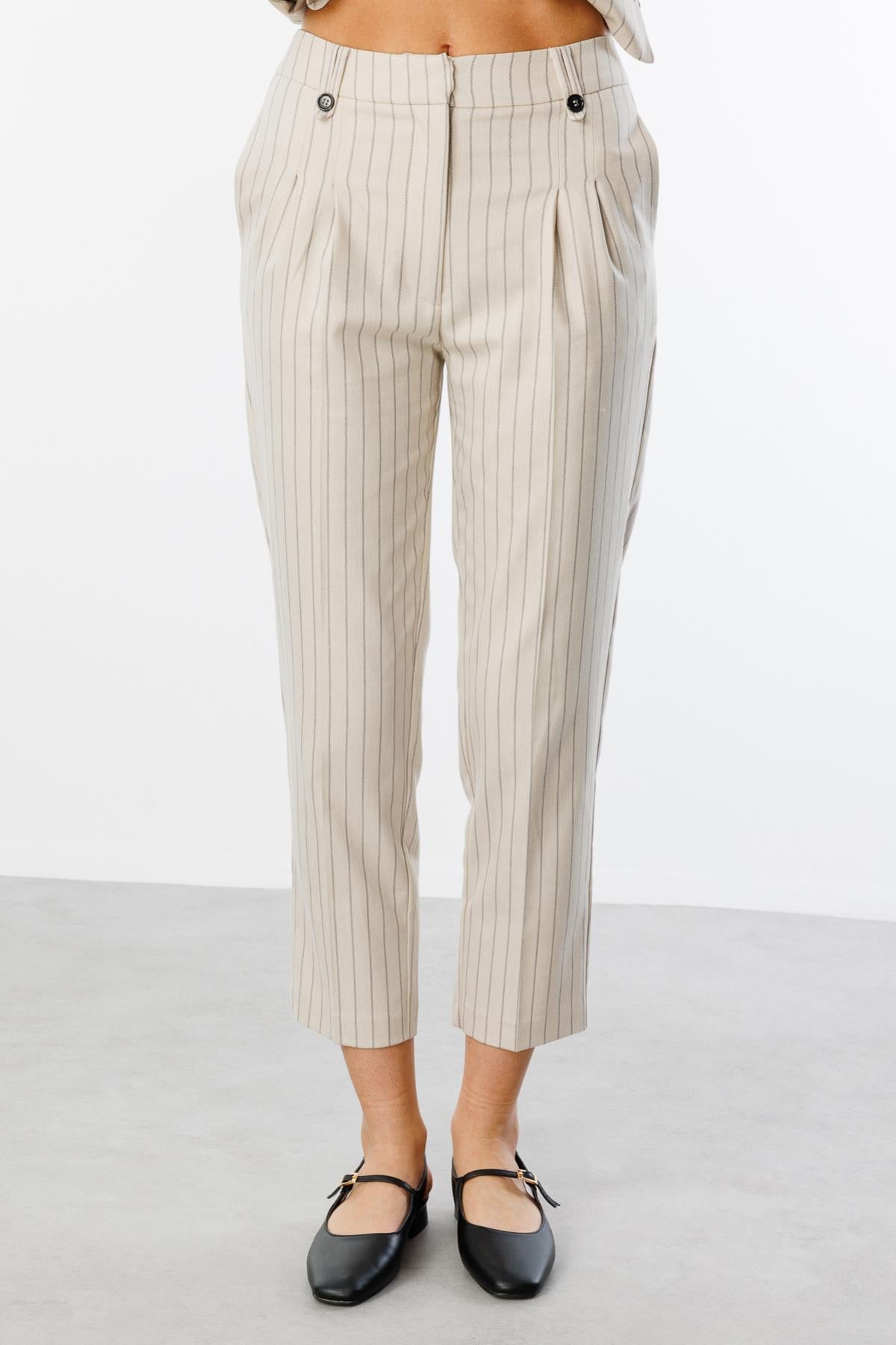 Striped Detailed Trousers