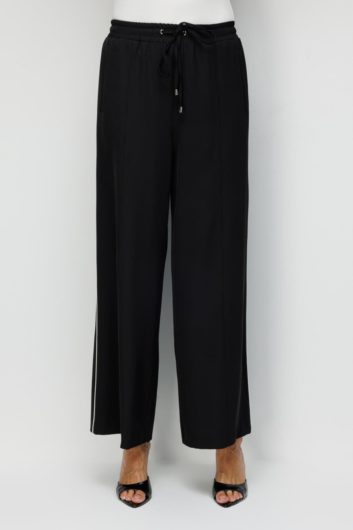 Wide-Leg Trousers with Side Stripe