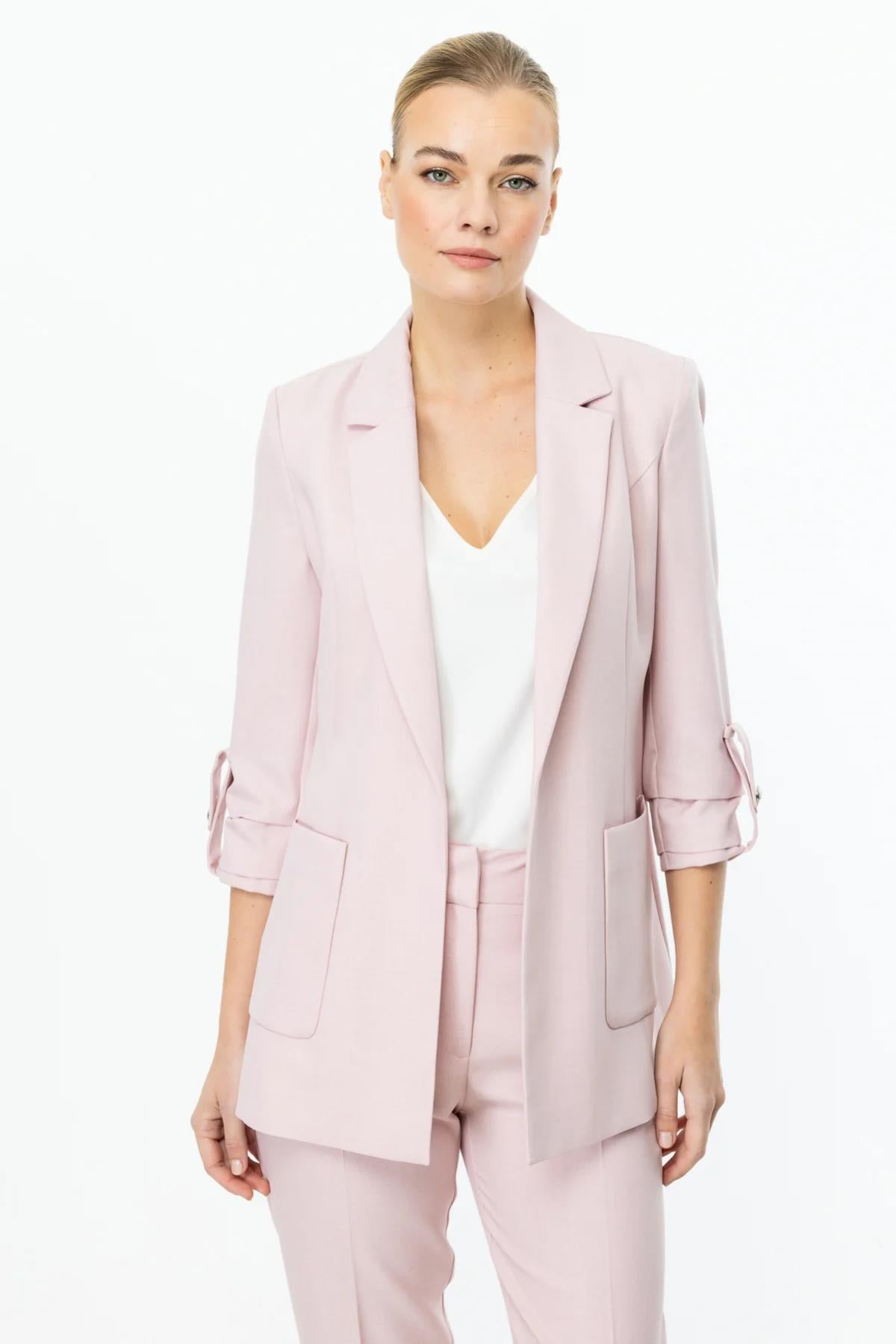 Jacket with Epauletted Sleeves and Pockets