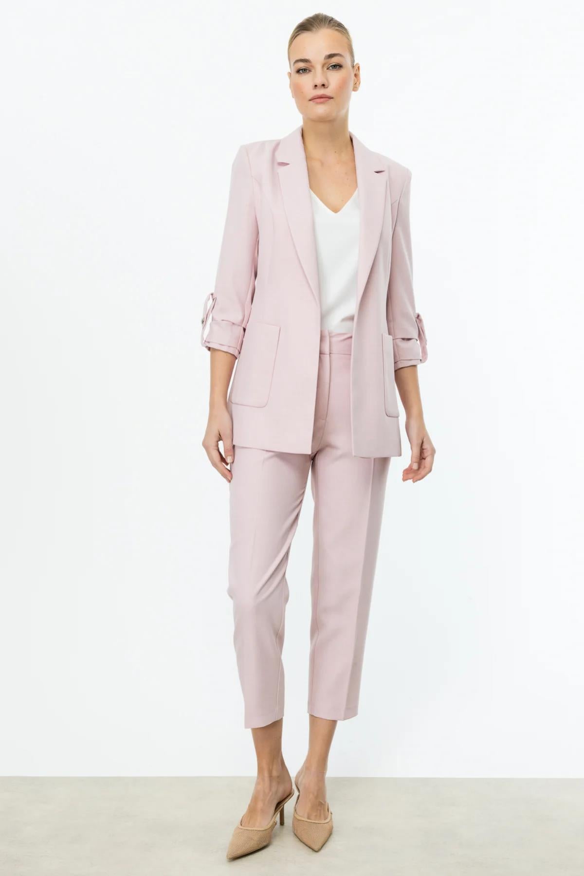 Jacket with Epauletted Sleeves and Pockets