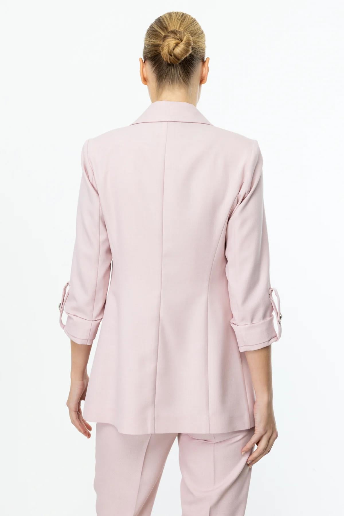 Jacket with Epauletted Sleeves and Pockets