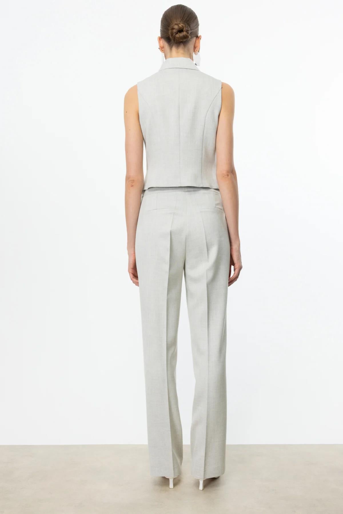 Pipe Leg Glittery Trousers