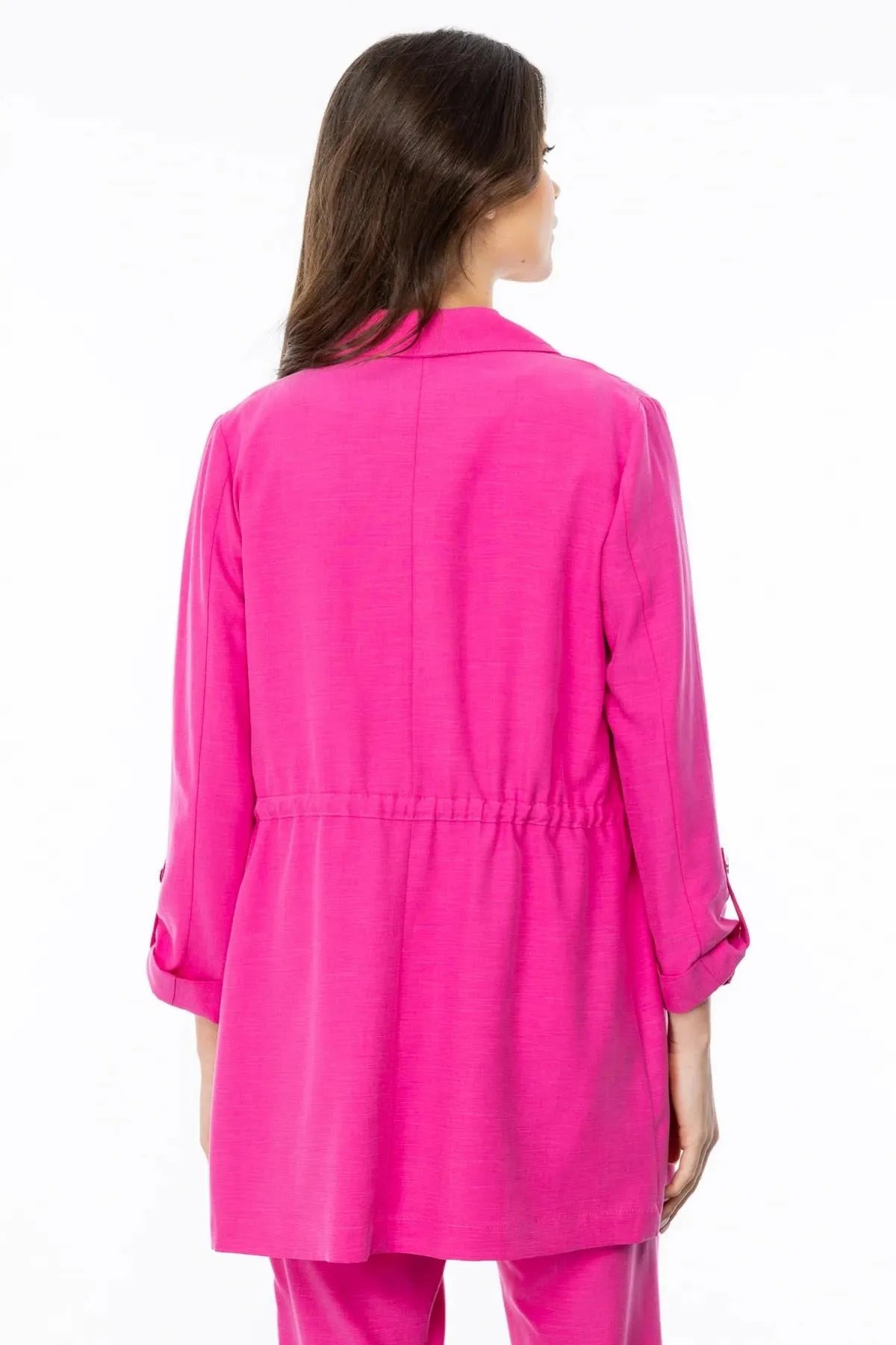 Tensel Önü Bağlamalı Ceket