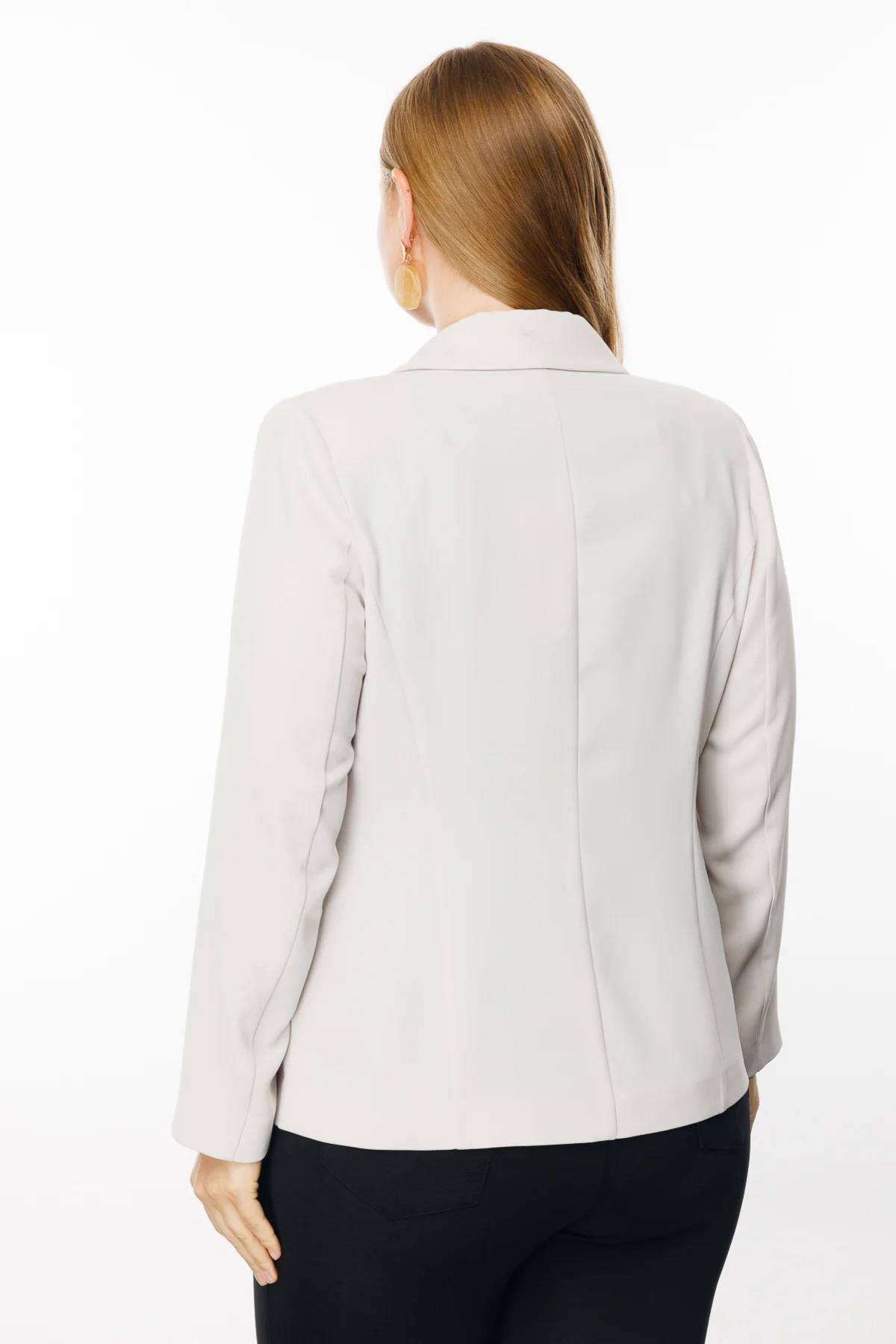 Tek Düğme Blazer Büyük Beden Ceket