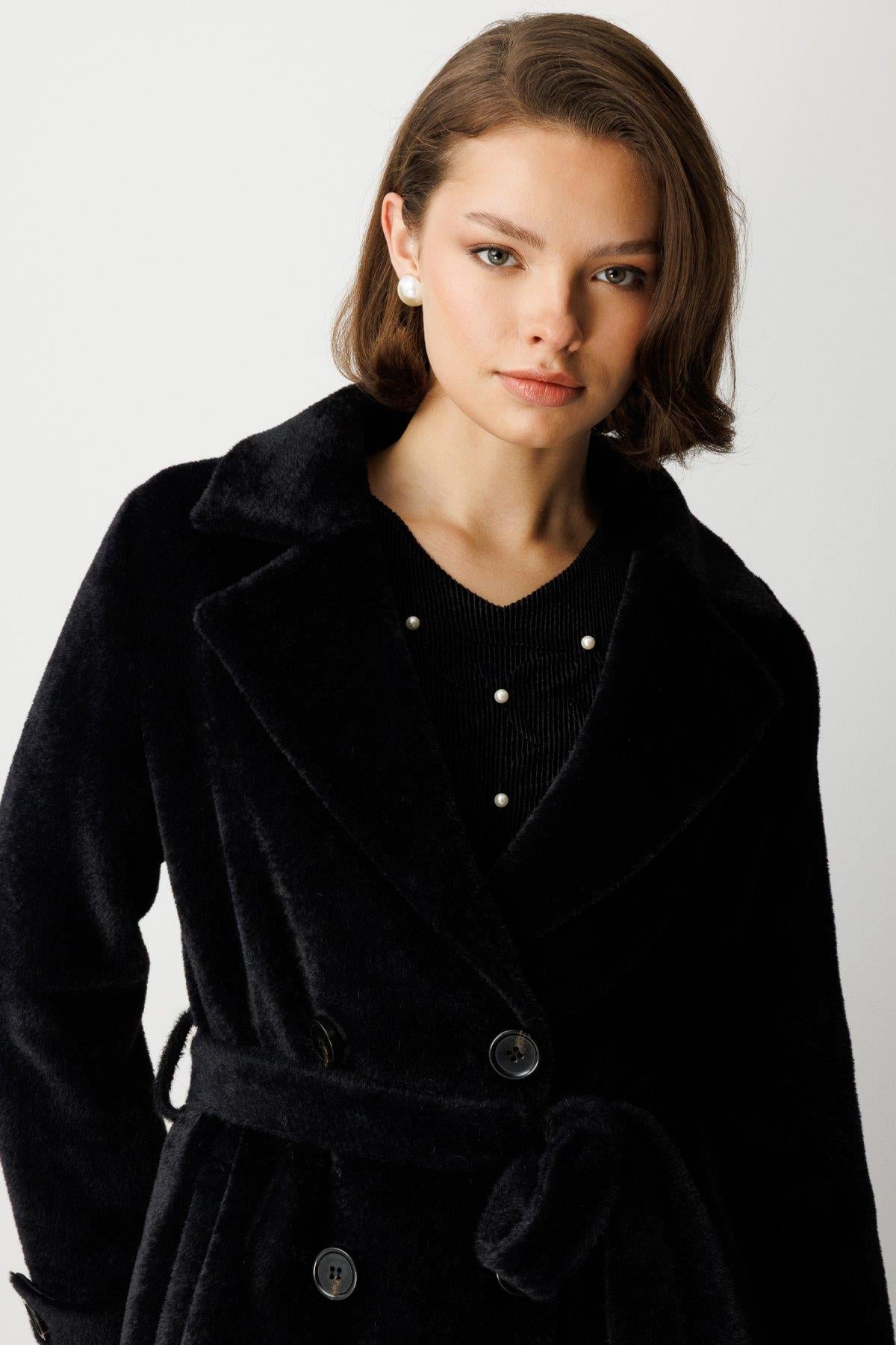 Beli Kuşaklı Peluş Kaban