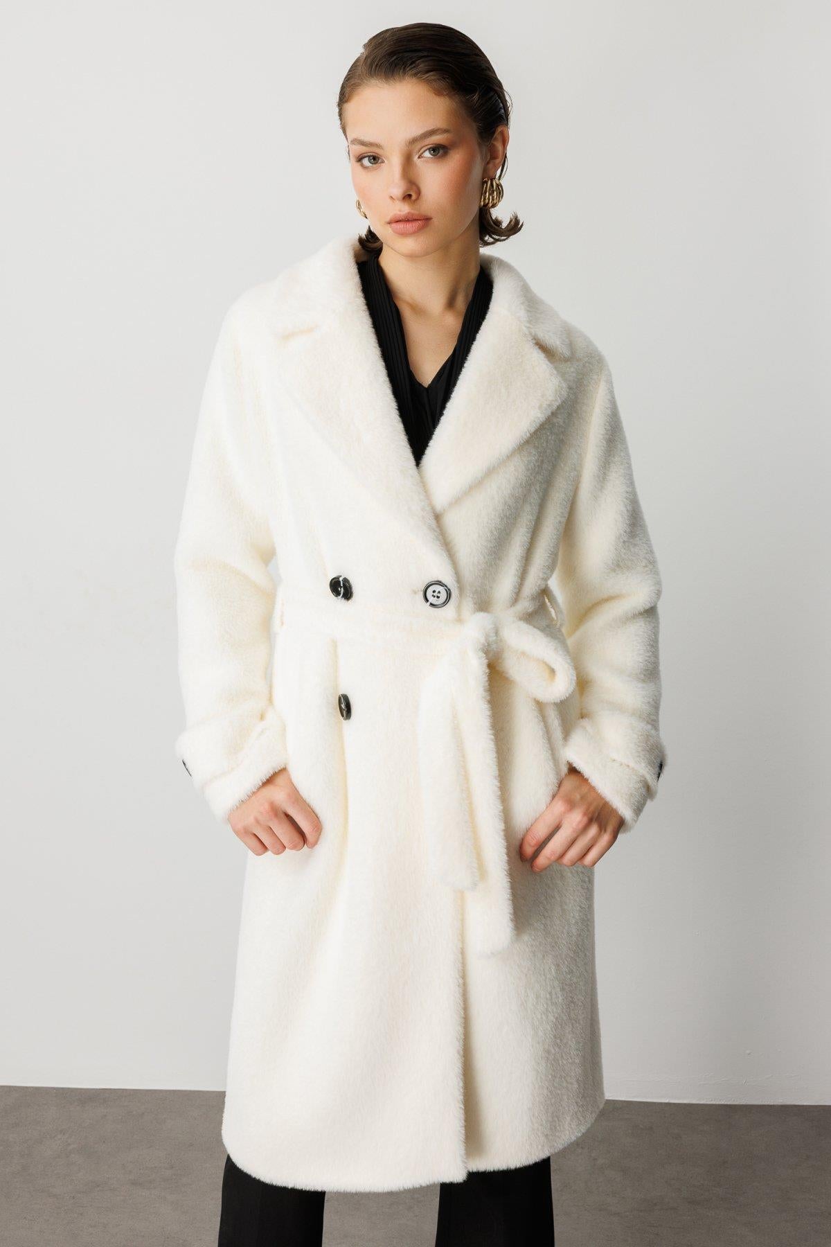 Beli Kuşaklı Peluş Kaban