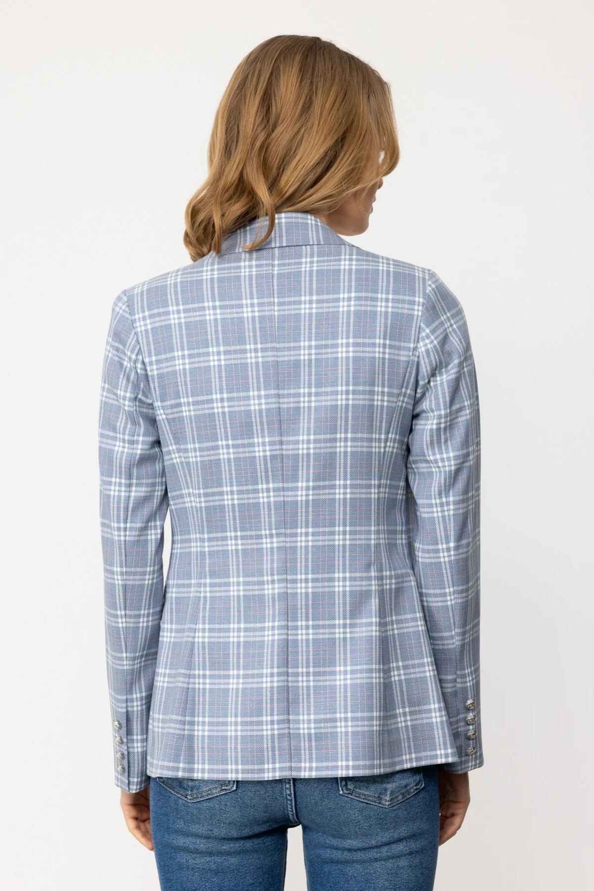 Ekoseli Blazer Kadın Ceket - Eser Giyim