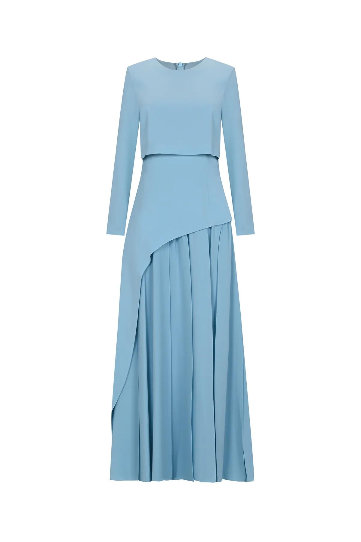 Skirt Asymmetrical Look Evening Dress