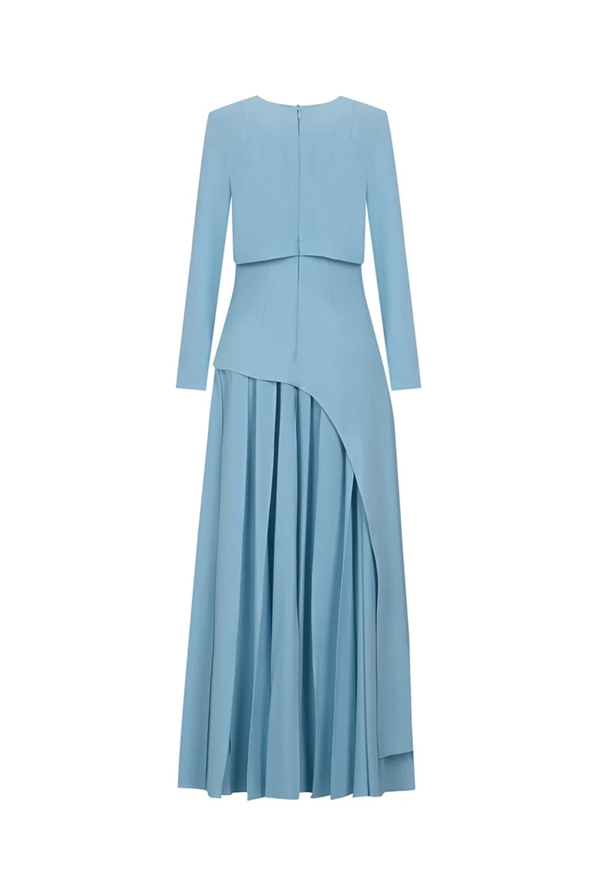 Etek Asimetrik Görünümlü Abiye Elbise