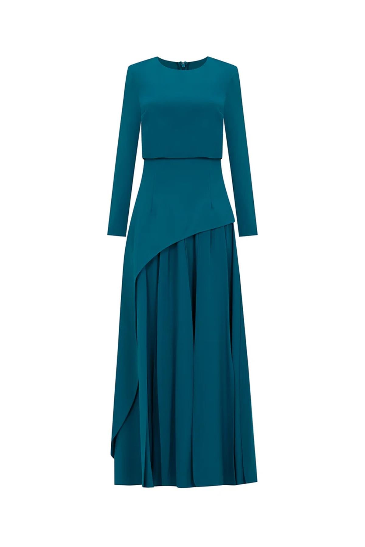 Skirt Asymmetrical Look Evening Dress