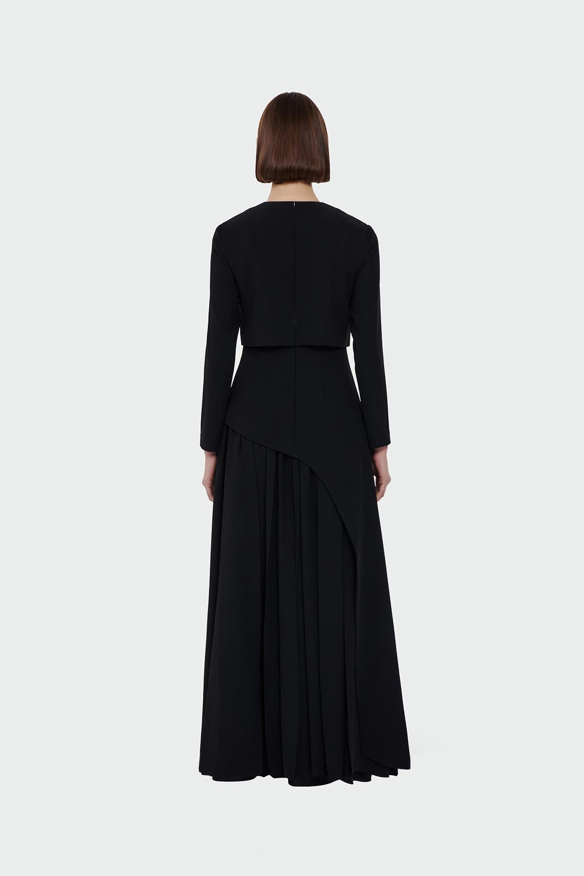 Skirt Asymmetrical Look Evening Dress