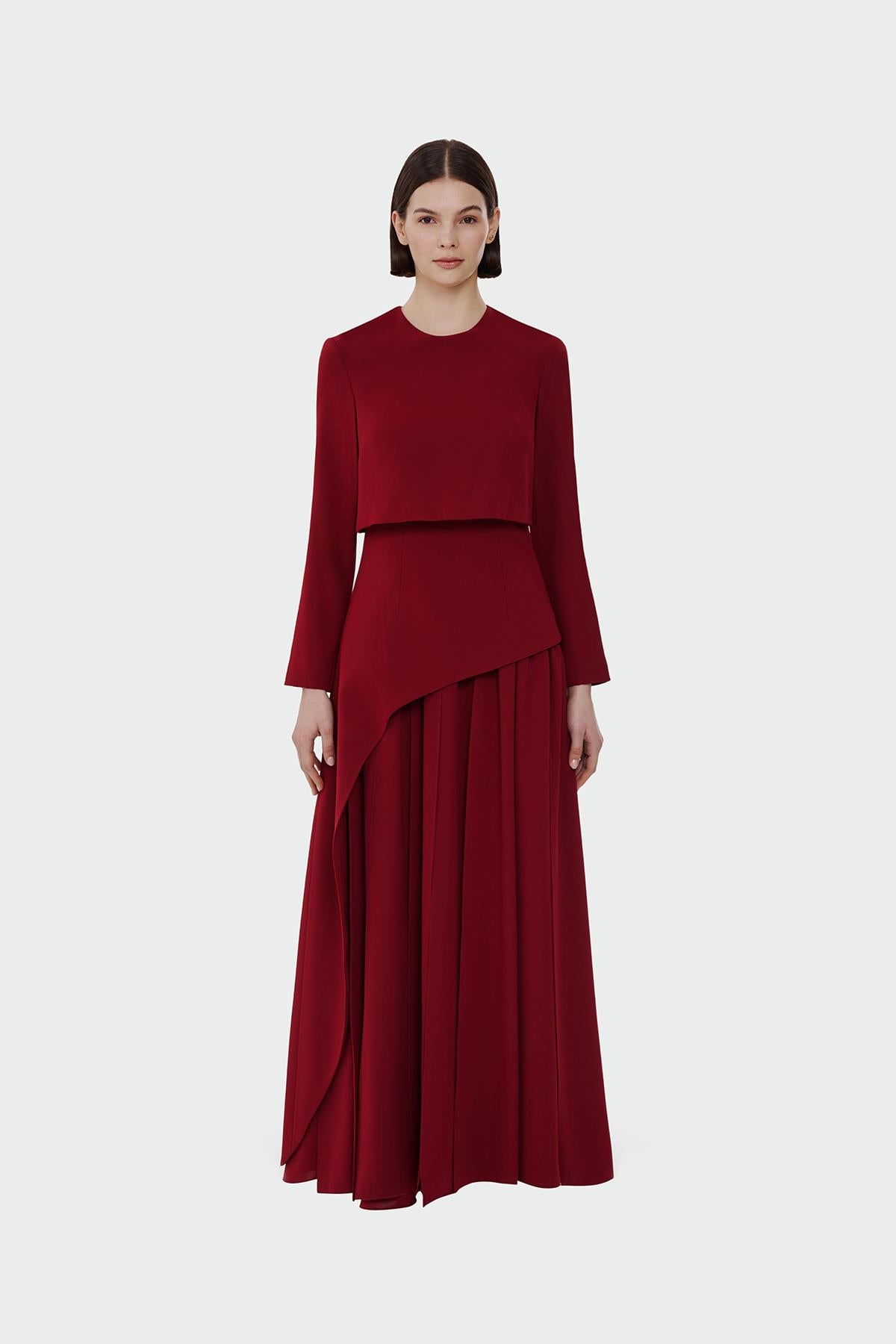 Skirt Asymmetrical Look Evening Dress