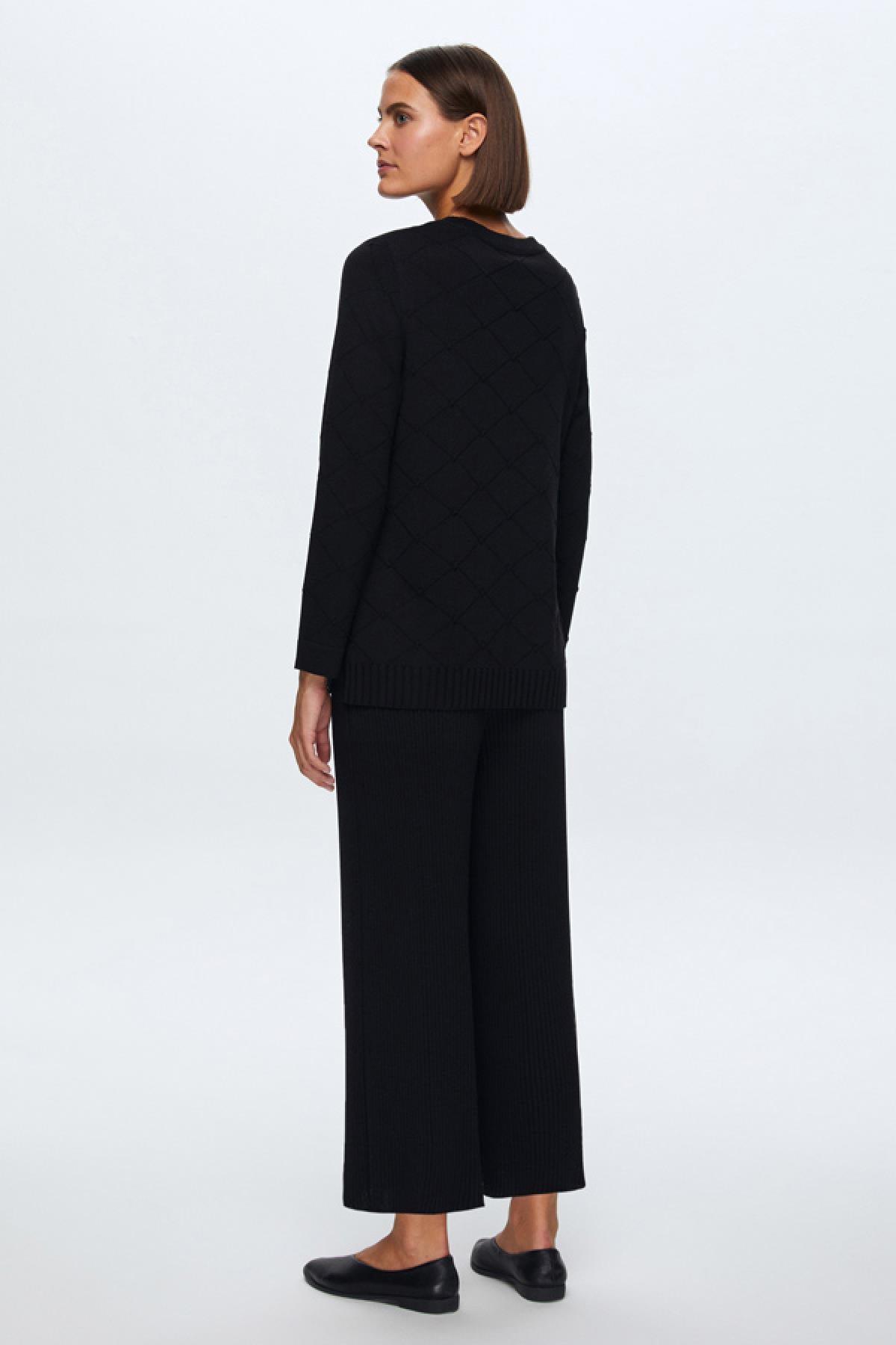 Miss Dalida Fitilli Triko Beli Lastikli Pantolon Etek - Eser Giyim