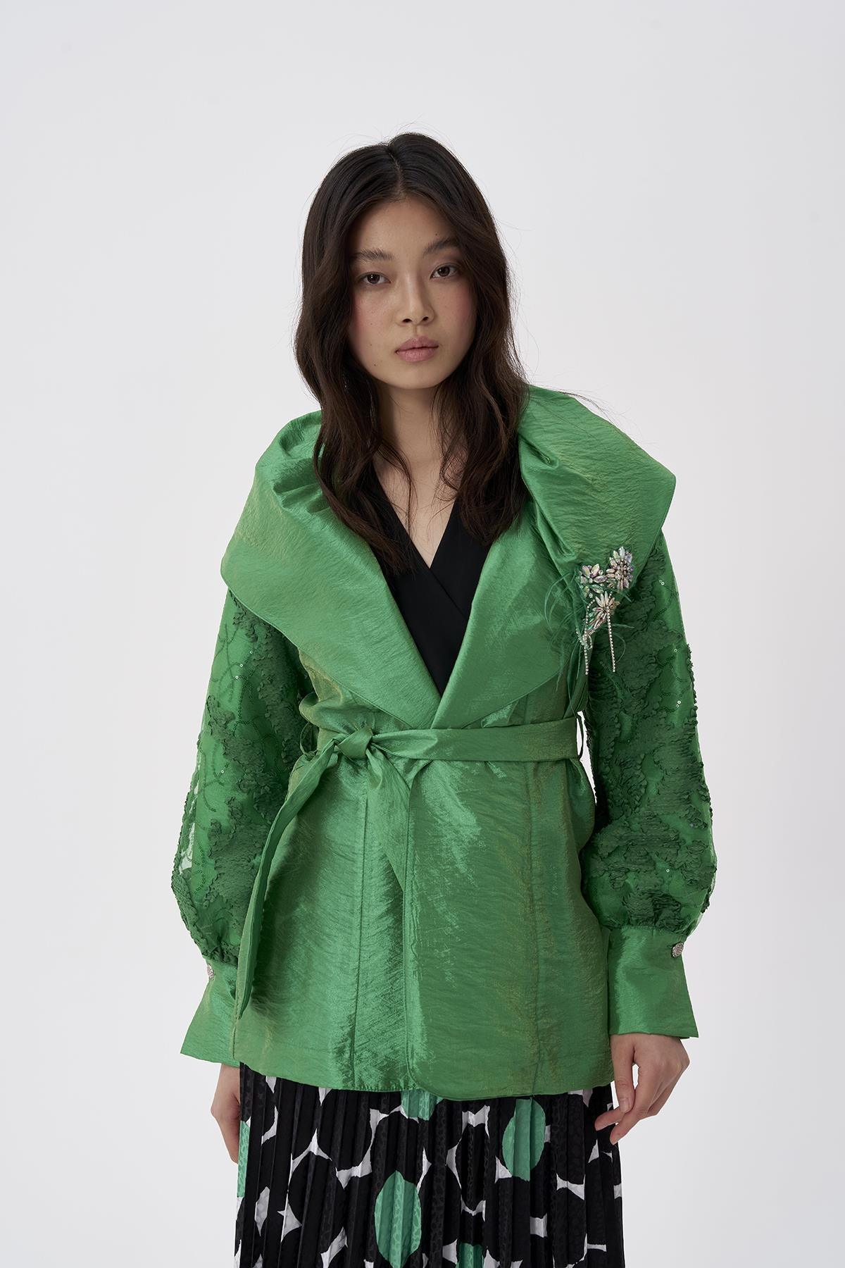 Geometrik Desen Pilise Etek - Eser Giyim